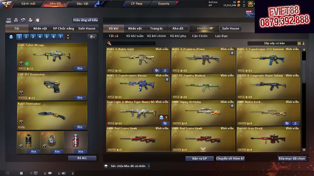shop acc cf uy tin gia re